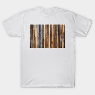 Brown wooden planks background T-Shirt